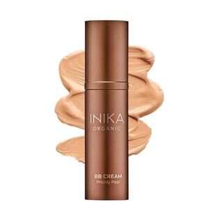 INIKA Organic BB Cream Foundation Vegan Makeup Lightweight, Honey YL7 1 oz